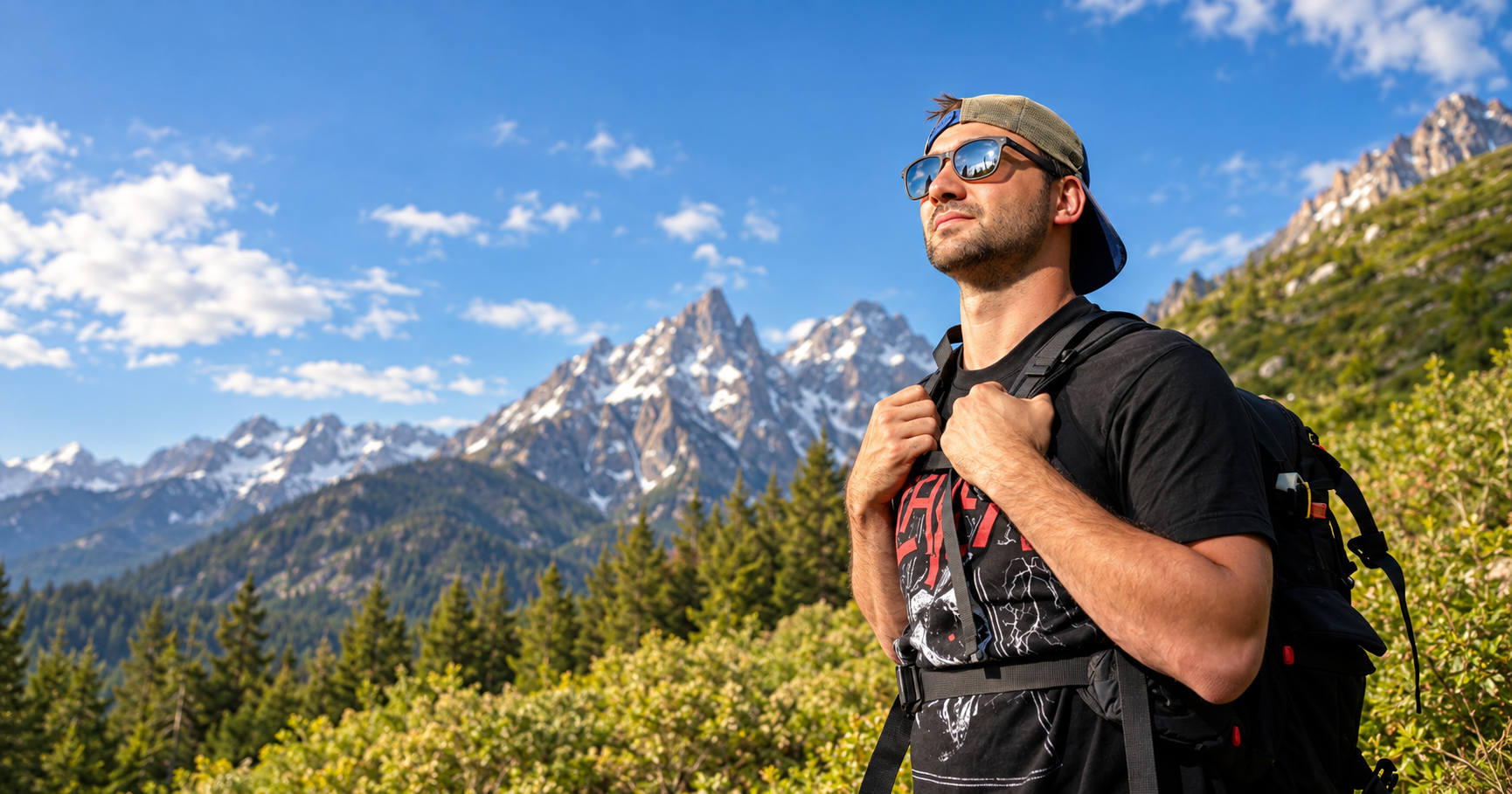 Joshua Steichen in the mountains